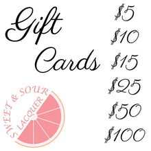 Load image into Gallery viewer, Sweet &amp; Sour Lacquer Gift Card